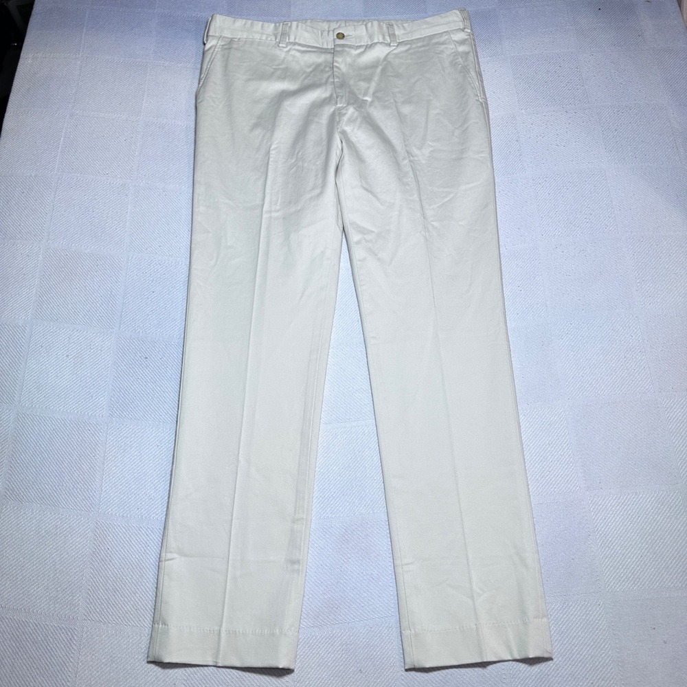 Bills Khakis Chino Trousers 37x32 M4 Slim Fit Twill Cotton Stretch Flat Front